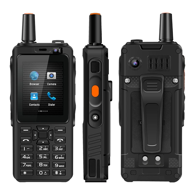 UNIWA Alps F40 Zello мобильный телефон-рация телефон IP65 Водонепроницаемый 2," сенсорный экран 4G LTE MTK6737M четырехъядерный 1 Гб+ 8 Гб Смартфон - Цвет: Черный