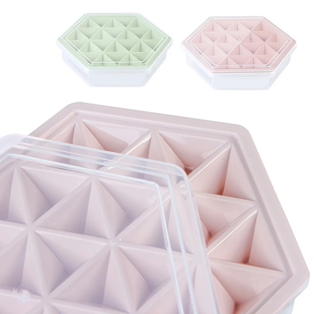 24 Сетки мороженое, силикон кубик льда лоток форма для льда коробка производитель с крышкой конфеты шоколадный пудинг пресс-формы куба контейнеры сетки формы