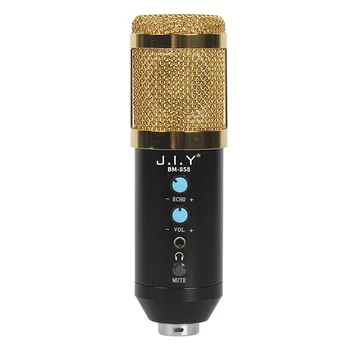 

BM-858 Recording USB Microphone KTV Capacitor Adjustable Volume Noise Reduction Microphone for PC Broadcast Games Video Chat
