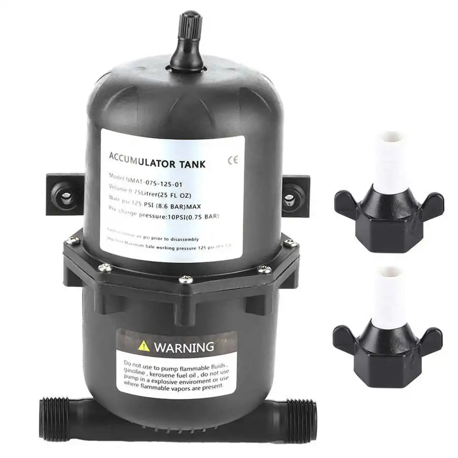 figatia Marine RV Water Accumulator Tank Boat Water Pump Pressure Accumulator 0.75 L 
