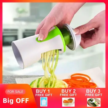 

100pcs/set Portable Spiralizer Vegetable Slicer Handheld Spiralizer Peeler Stainless Steel Spiral Slicer for Potatoes Zucchini