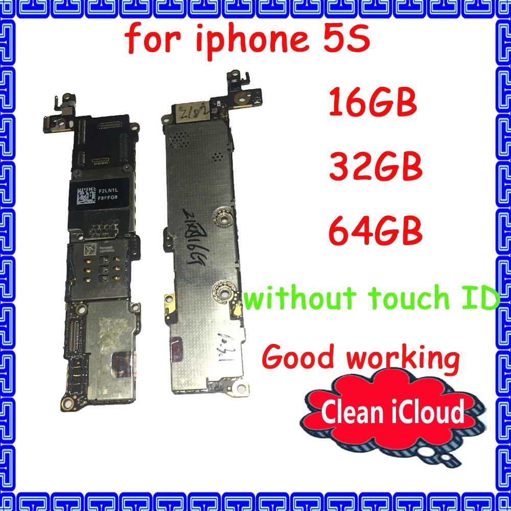 Материнская плата для iphone оригинальная материнская с чистым icloud 16 ГБ 32 64 без touch ID