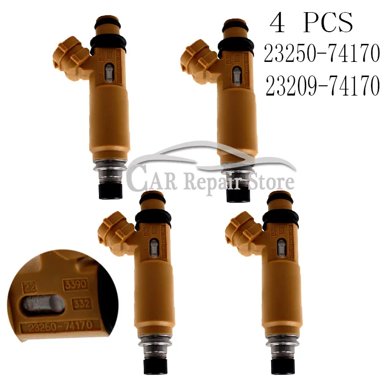 4 шт. топливный инжектор 23250-74170 Forsunka сопло 23209-74170 для Toyota Camry Rav4 Avensis Ipsum Corona Vista 3SFE