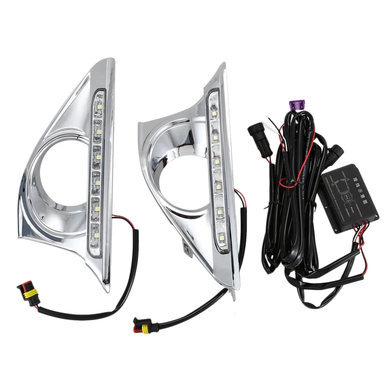 Автомобильный Стайлинг Led Drl для Toyota Camry 2012- дневные ходовые огни дневная лампа с сигналом поворота затемненное функциональное реле
