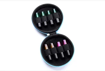 

EVA Portable Mini 8 Grid Essential Oil Bottle Storage Bag 5ML Box Anti-Pressure Small Lipstick Organizer Housing Case Too