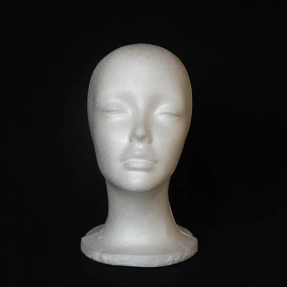 Female Foam Mannequin Head Manikin Model Hat Glasses Display Wig Jewelry Holder Shop Stand Rack |