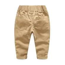 Г. Осенняя одежда в Корейском стиле для мальчиков и девочек; новые стильные детские повседневные брюки из чистого хлопка