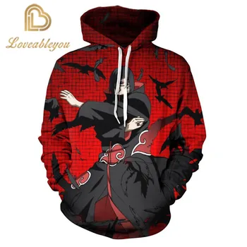 

Man and Women Uchiha Itachi Sasuke Naruto Anime Pullover Hoodie Cosplay Costume Streetwear Hoodie New Harajuku Sweatshirt