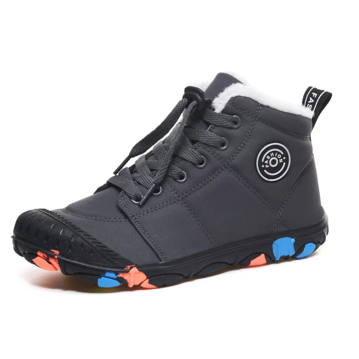 Прогулочная обувь для мальчиков и девочек; зимние ботинки; детская Треккинговая обувь; зимние теплые ботинки с подкладкой для взрослых; нескользящая обувь для кемпинга; MUG88