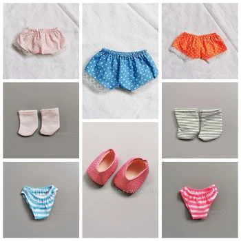 Mini Shoes Socks Panties for 25cm Mellchan Doll 1/6 Fashion Doll DIY Handmade Doll Accessories for Children Gifts 1