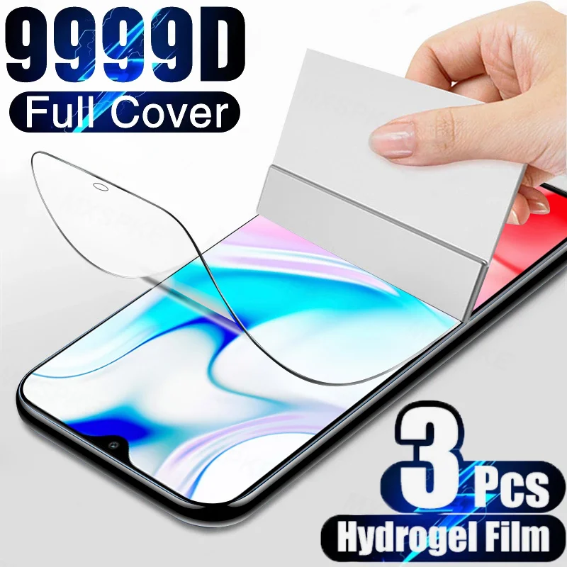 Гидрогелевая пленка для Xiaomi Redmi 8 7 6 8A 7A 6A 10X K30 Pro защитная экрана Note 8T полная защита