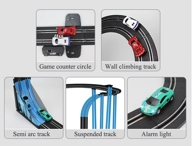 Электрический поезд трек игрушки Железная дорога костюм двойной Авто цепи Voiture гоночный Летающий трек рельс транзитный Слот автомобиль детские игрушки