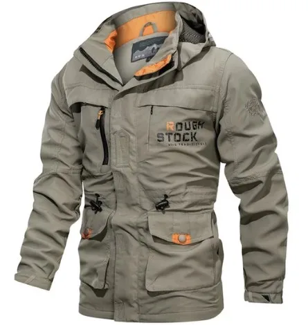 Зимняя куртка в стиле милитари для мужчин, повседневное плотное теплое пальто, армейская куртка пилота, куртки ВВС, куртка-карго, верхняя одежда, куртки с капюшоном, одежда 4XL - Цвет: A
