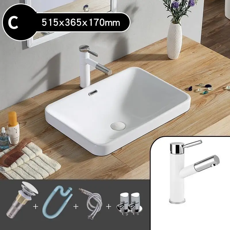 Version O De Bain Туалет Waschtisch Bassin Para Lavandino Баньо-Баньо умывальник Da Appoggio бассейна поо Ванная комната раковина Куба Banheiro умывальник - Цвет: Version O