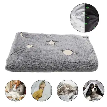 

Noctilucent Throw Blanket Pet Dog Cat Bed Blanket Winter Warm Coral Fleece Blanket Adult Children Cat Dog Nap Quilt Mattress