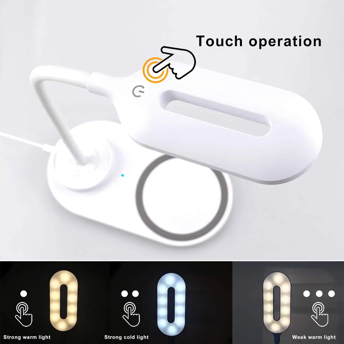 Eye Protect LED Desk Lamp 2 in 1 Multi-Function Table Lamp Home Lighting Fast Charging Wireless Cha