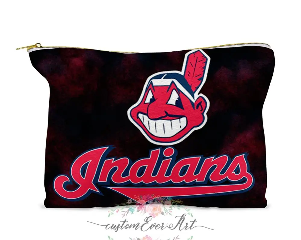 «Cleveland Indians» косметическая сумка, косметическая косметический случай макияж мешок симпатичная дорожная сумка для женщин, подарок