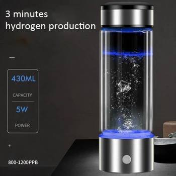 

USB Hydrogen Rich Water Bottle Ionizer Generator Maker Energy Cup Anti-Aging Alkaline Electrolysis Machine Hydrogen Water