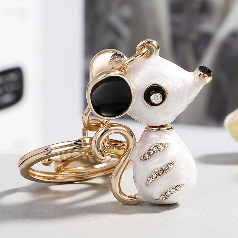 Брелок с мышью для влюбленных сплав милый брелок кольцо автомобиля ключей