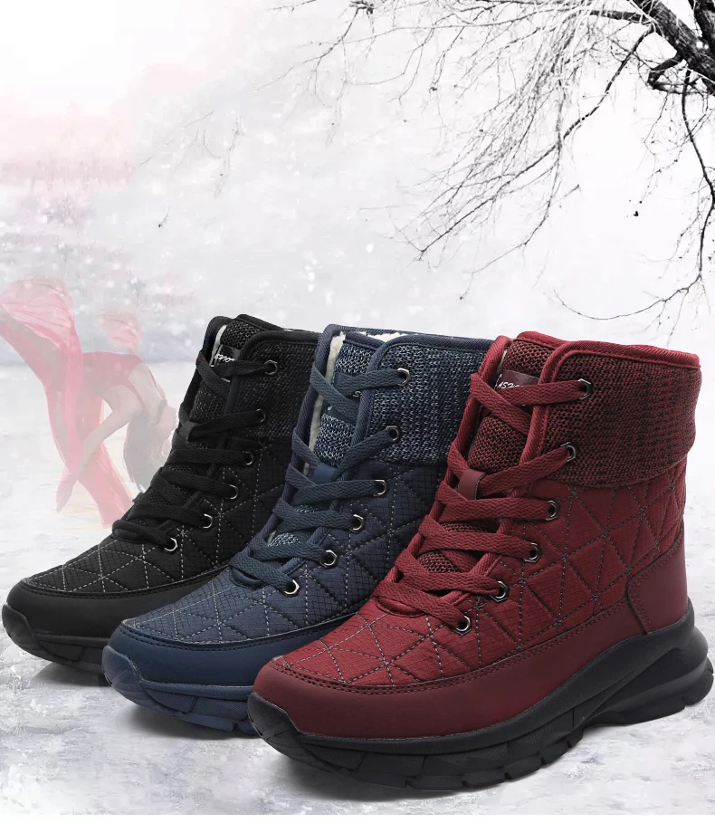 Moipheng/обувь из микрофибры; женская обувь; Zapatos De Mujer; ботинки на резиновой платформе из водонепроницаемого материала; botas mujer invierno; красная обувь; женская зимняя обувь