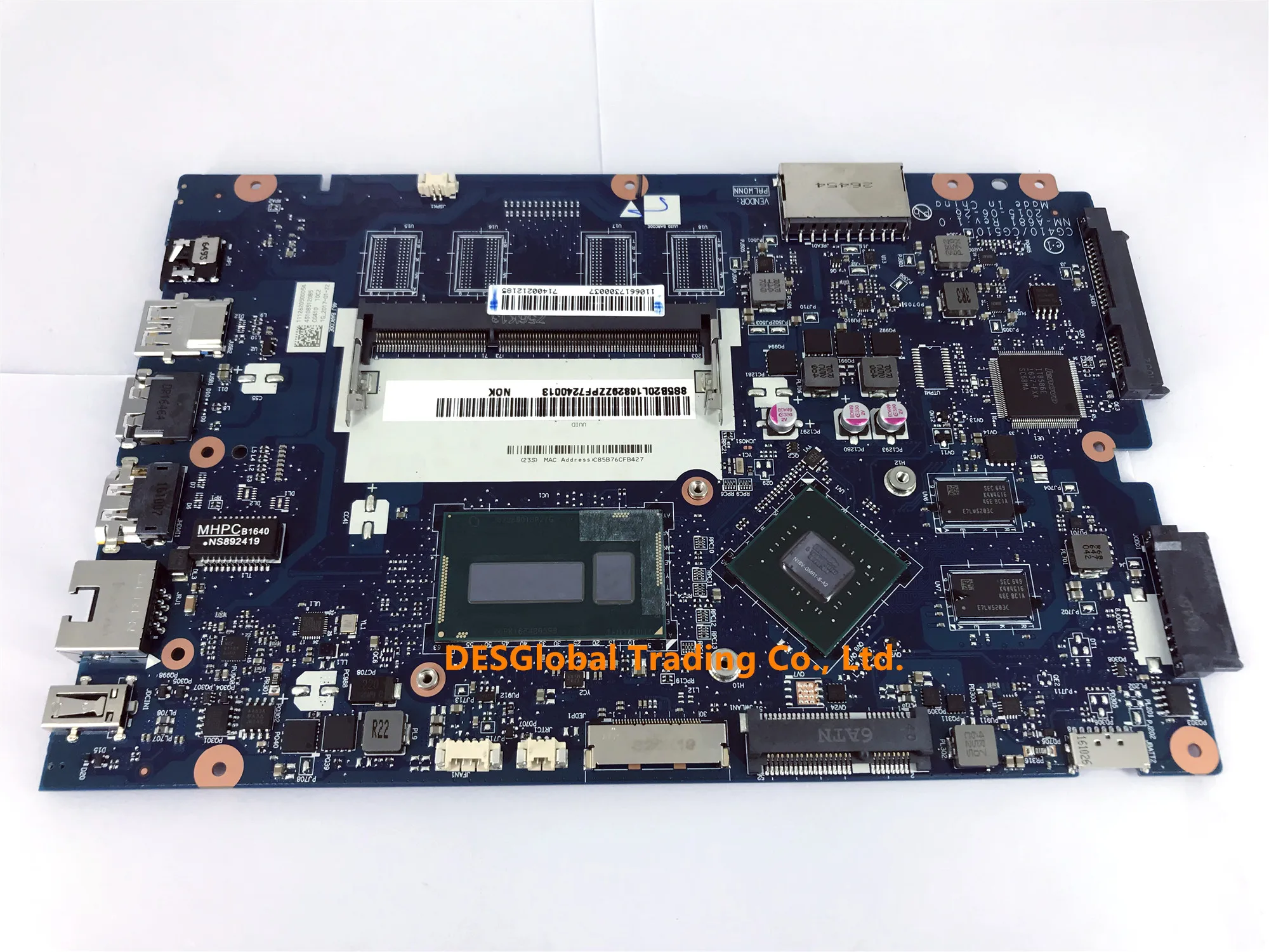 lower price  For Lenovo 100-14IBD 100-14IBY 100-15IBY Laptop Motherboard I3-5005U SR27G CG410/CG510 NM-A681 Main