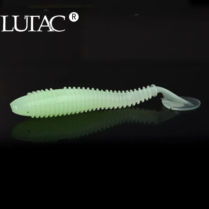 LUTAC 70 мм 3g Grub рыболовная Мягкая приманка морской огурец весло червячная