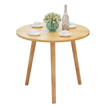 

Table table and chair combination simple round table Mediterranean style negotiating table blue economy type