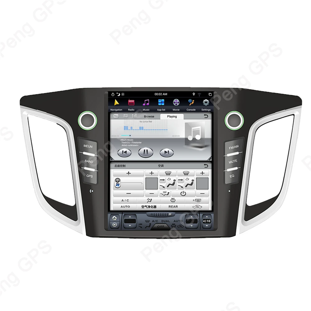4G+ 64G PX-6 Android 8,1 Тесла вертикальный экран для hyundai IX25 Creta- аудио плеер 1920*1080 gps навигация 1080P блок