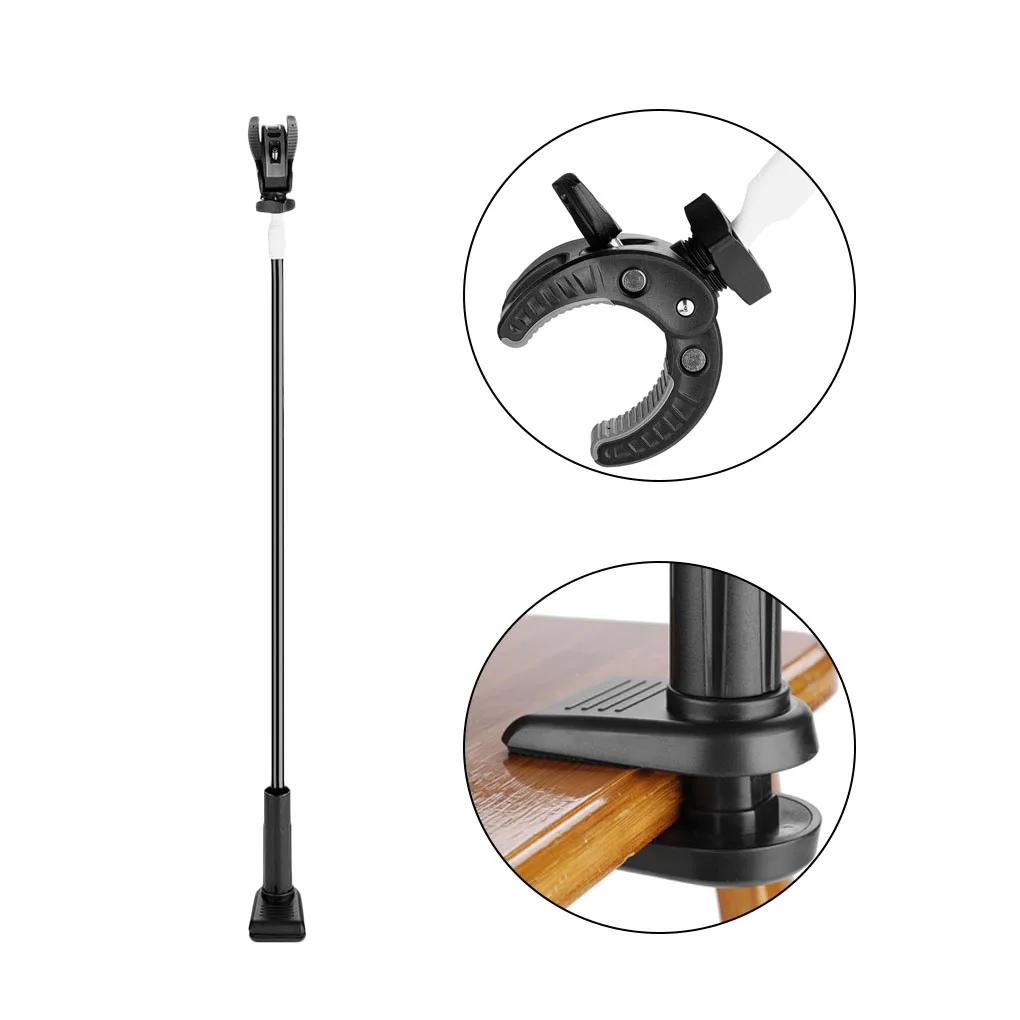  360 Degrees Rotatable Hands-Free Hair Dryer Stand Three-jaw Bracket Grooming Table Hair Dryer Clip 