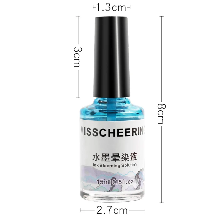 Marble Pattern Gradient Color Nail Polish Ink Smudge Lacquer Nail Art Decoration JS11
