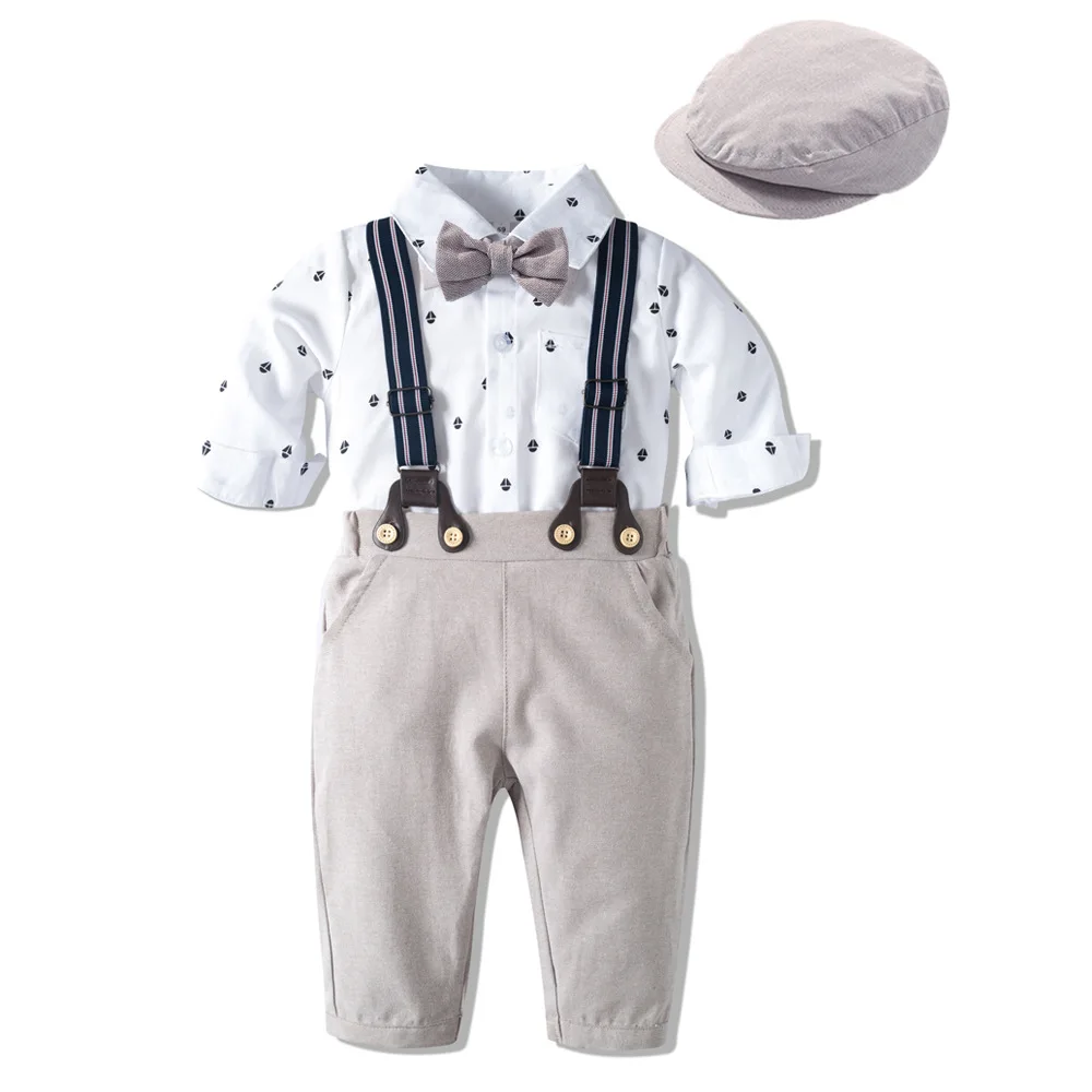 Fato Bodysuit, Escalada, Cavalheiro, Chapéu, Roupa de recém-nascido, Menino, 1 ano