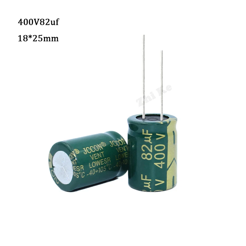 

Алюминиевый электролитический конденсатор с низким сопротивлением 400V82UF, Размер 18*25, 400, 2 шт./лот, 20% в, 82 мкФ, 18*25 мм