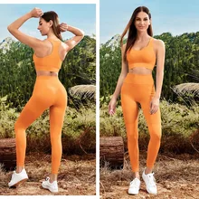 Ginásio feminino duas peças conjunto de yoga agasalho roupas femininas leggings de fitness sportsuit workout outfit feamles yogas esporte conjuntos