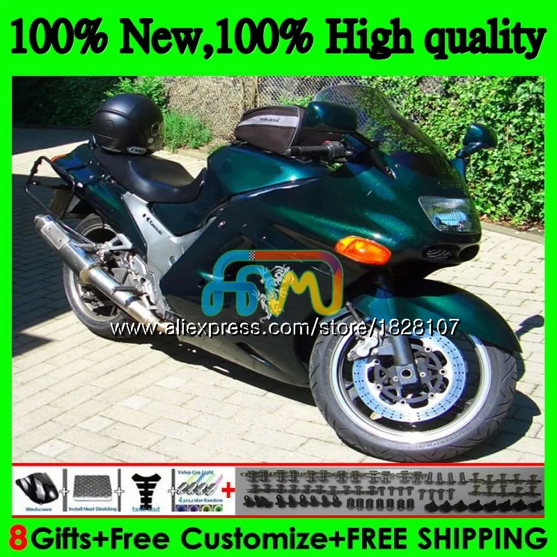 Корпус для KAWASAKI ZX-11R ZZR 1100ZZR1100 ZX11 R ZZR-1100 7BS. 99 ZX-11 ZX 11R ZX11R 90 91 92 1990 1991 темно-зеленый 1992 обтекатель