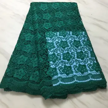 

beautiful african lace fabric flowers embroidery with stones high quality 5yards/lot swiss nigerian wedding party dress material