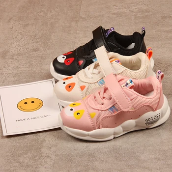 

Children's Sneakers 2019 Spring and Autumn New Girls' Cartoon Casual Shoes Boys' Non Slip Soft Sole Breathable Running Shoes