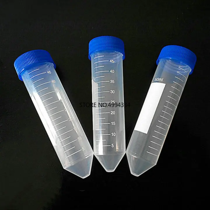 

50Pcs/lot 50ml Centrifugal Tube with Graduation Conical Bottom Plastic Centrifuge Tube with Screw Cap