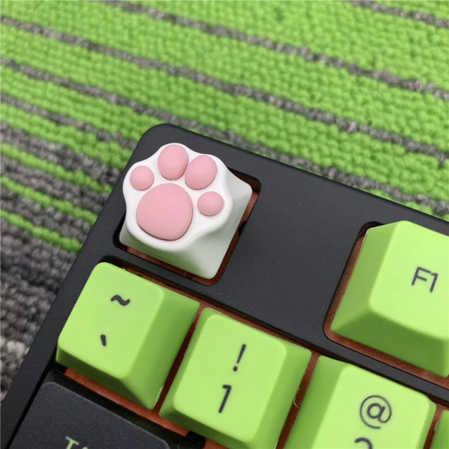 DF aluminio y silicona Kitty Paw artesanal Keycap cat pad совместимый с прерывателями Cherry MX Metal Keycap - Цвет: Cat keycap8