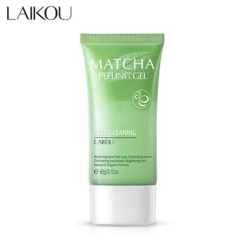 

Facial Exfoliator Deep Cleansing Matcha Peeling Gel Exfoliating Cream Whitening Exfoliante Face Cream Scrub Deep Pore Removal