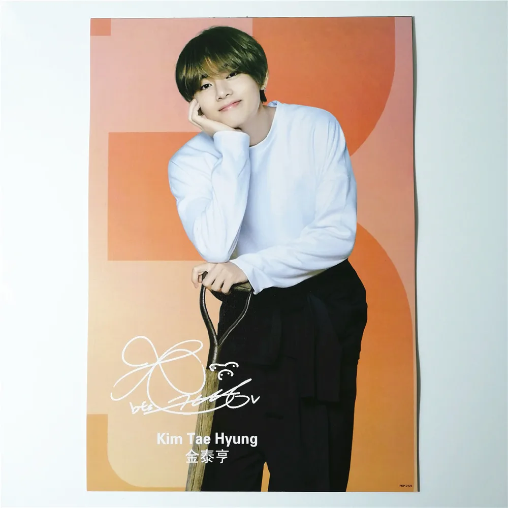 8*(42x29 см) kpop Kim Tae Hyung плакаты настенные наклейки подарок V