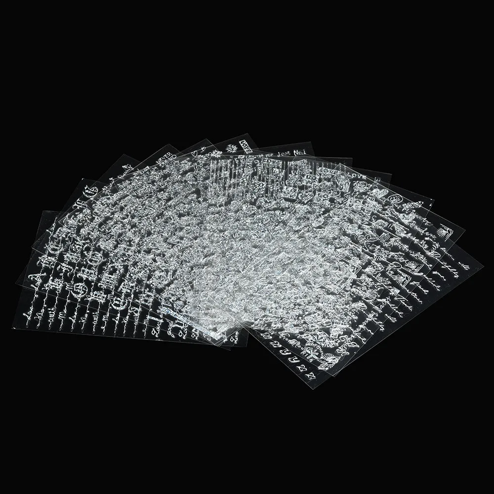 12 шт 3DMulti-elemen наклейки для нейл-арта наклейки для ногтей Типсы украшения DIY маникюр украшения для нейл-арта D40