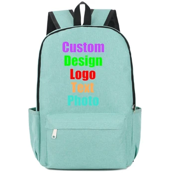 

Personalized Customization Unisex Student Backpack College Wind Casual Fashion Backpacks Laptop Bag Custom Logo Printed Photo
