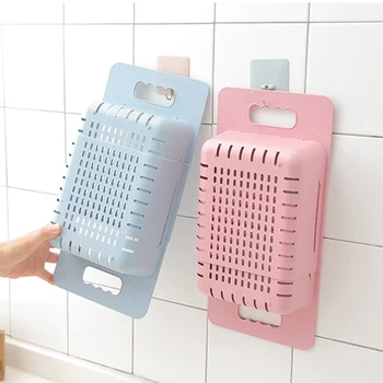

YIWUMART Retractable Sink Drain Storage Rack Kitchen Plastic Washing Drain Basket Tableware Shelf Vegetable Storage Container