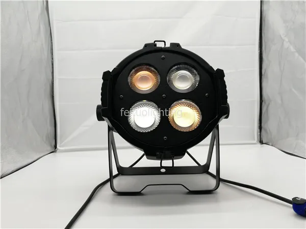 Flycase) Высокая мощность 4x50 Вт точечное управление Led Cob Par огни теплый белый холодный белый Led Par 64 стробоскоп Lyre Wash Cob Led Par Can