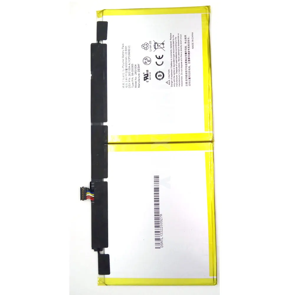 Размер батареи 6000 мАч Fire HDX 8,9 батарея для amazon 26S1004-A 58-000059 58-000065 S12-T3-D GPZ45RW DR-A022 батареи