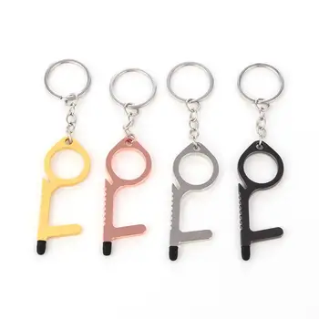 

2pcs Elevator avoid touch tool key avoid touch edc tool safety protection hygiene hand tool contactless handles door tool