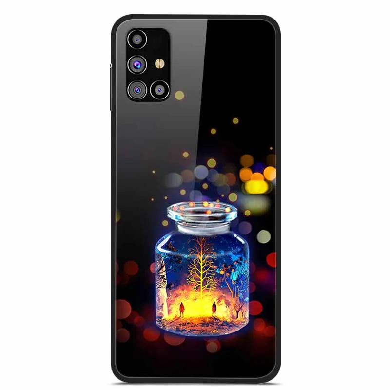 Luxury Tempered Glass Hard Back Cover for Samsung Galaxy - Premium Phone Case Shell