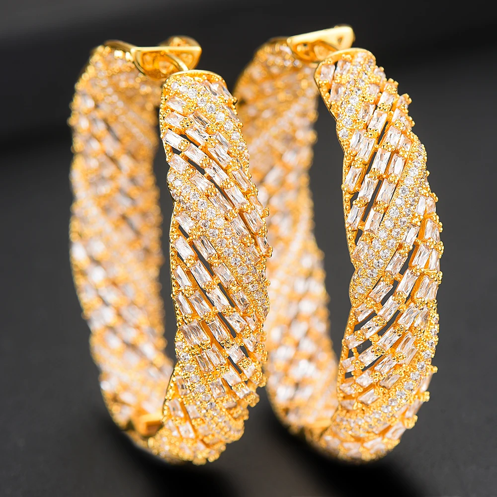 missvikki Fashion Luxury Hoop Earrings boucle d'oreille femme 2019 for Women Bride Wedding Actor Model Dancer Party Show Gift |