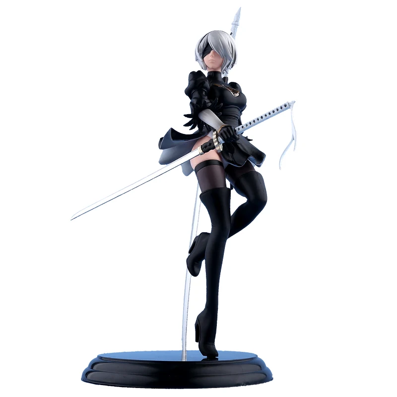 \ NieR Automata YoRHa № 2 Тип B 2B ПВХ Фигурки Коллекционная модель игрушки 26 см T30 | Игрушки и