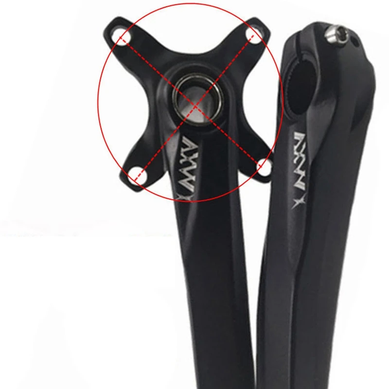 VXM 104BCD Crank Alloy Aluminum MTB Bike Crank Suit Sprocket Set 68BB Folding Bike Refitting for XT M610 M590 MTB Bicycle Parts